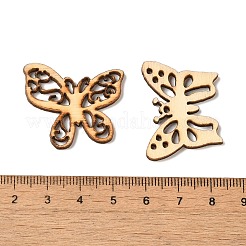 50Pcs Hollow Unfinished Wood Butterfly Shaped Cutouts Ornament&nbsp;WOCR-PW0003-07