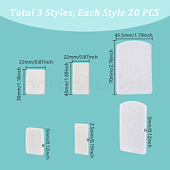 60Pcs 3 Styles Fibre Perfume Pads&nbsp;DIY-GA0008-08