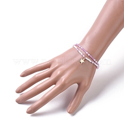 Glass Seed Beaded Kids Stretch Bracelets&nbsp;BJEW-JB04825