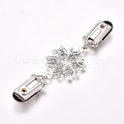 Retro Alloy Cardigan Clips&nbsp;X-JEWB-WH0009-44