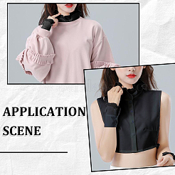 1Pc Detachable Chiffon Shirt Women False Collar&nbsp;AJEW-CY0001-38B