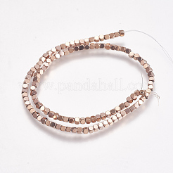 Electroplate Non-magnetic Synthetic Hematite Beads Strands&nbsp;G-K239-14