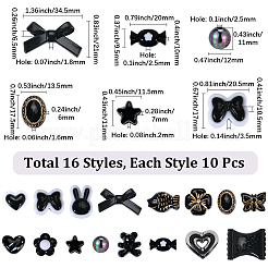 160Pcs 16 Styles Mixed Styles Acrylic Beads&nbsp;OACR-PA0001-77C