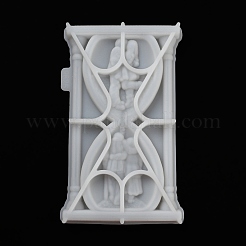 Valentine's Day Couple Sand Glass Shape Display Decoration DIY Silicone Statue Mold&nbsp;LS-DIY-K072-03