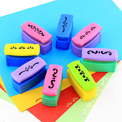 4Pcs 4 Colors Plastic Paper Craft Hole Punches&nbsp;TOOL-FG0001-09