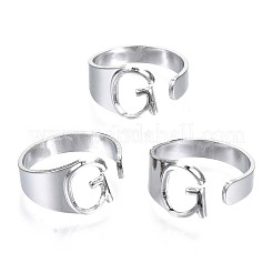 Alloy Cuff Finger Rings&nbsp;RJEW-S038-195G-P-NR