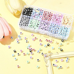900Pcs 10 Colors Opaque Acrylic Beads&nbsp;OACR-FS0004-04