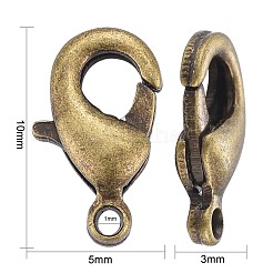 Brass Lobster Claw Clasps&nbsp;KK-901-AB-NF