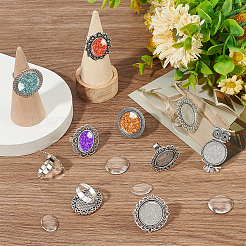 DIY Blank Dome Finger Rings Making Kit&nbsp;DIY-SC0022-21