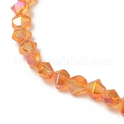 Electroplate Transparent Glass Beads Strands&nbsp;EGLA-L044-H-FR05