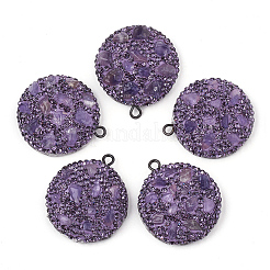 Polymer Clay Rhinestone Pendants&nbsp;RB-S056-10H