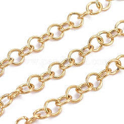 PVD Vacuum Plating 304 Stainless Steel Rolo Chains&nbsp;CHS-F011-08B-G