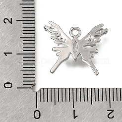 Brass Micro Pave Clear Cubic Zirconia Pendants&nbsp;KK-K427-50P