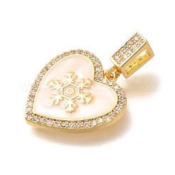 Brass Micro Pave Clear Cubic Zirconia Pendents&nbsp;KK-R212-12G-05