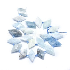 Natural Aquamarine Bead Strands&nbsp;G-O179-H26