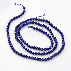 Natural Lapis Lazuli Beads Strands&nbsp;X-G-K127-03F-3mm