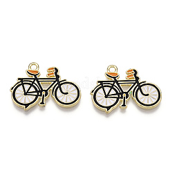 Light Gold Plated Alloy Jewelry Enamel Pendants&nbsp;PALLOY-Z001-29A