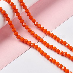 Faceted Glass Beads Strands&nbsp;EGLA-J042-35B-06