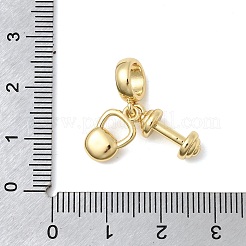 Brass Fitness European Dangle Charms&nbsp;KK-C255-24G