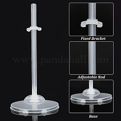 Transparent Plastic Adjustable Doll Standing Bracket&nbsp;AJEW-WH0312-72