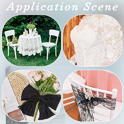 Polyester Lace Trim Ribbons&nbsp;SRIB-WH220020-058A