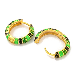 Rack Plating Brass Hoop Earrings&nbsp;EJEW-C102-44G-01