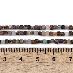 Natural Purple Fluorite Beads Strands&nbsp;G-RM2025-D51-2x2mm