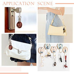 12Pcs 3 Colors Alloy Keychain&nbsp;KEYC-DC0001-02