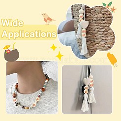 80Pcs 4 Styles Printed Wood Beads&nbsp;WOOD-CJ0002-70