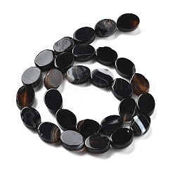 Natural Dyed & Heated Black Agate Beads Strands&nbsp;G-P559-B09-01