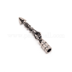 Alloy Cord Ends&nbsp;PALLOY-WH0093-09AS