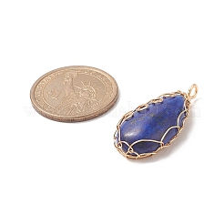 Natural Mixed Stone Copper Wire Wrapped Pendants&nbsp;PALLOY-JF02016