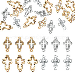 20Pcs 4 Styles Alloy Crystal Rhinestone Connector Charms&nbsp;FIND-TA0008-74