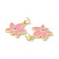 Rack Plating Brass Enamel Pendants&nbsp;KK-B065-05