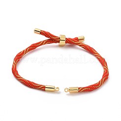 Nylon Cord Silder Bracelets&nbsp;MAK-C003-03G-12