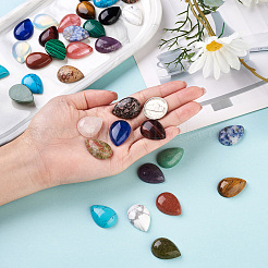 38Pcs 19 Style Gemstone Cabochons&nbsp;G-FW0001-04