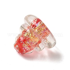 Handmade Foil Glass Beads&nbsp;LAMP-K039-44