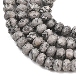 Natural Map Stone Beads Strands&nbsp;G-C259-A35-5x8mm