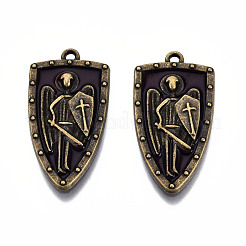 Rack Plating Alloy Enamel Pendants&nbsp;PALLOY-N175-10