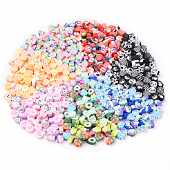 35Pcs 5 Styles Handmade Polymer Clay Beads&nbsp;CLAY-YW0002-11