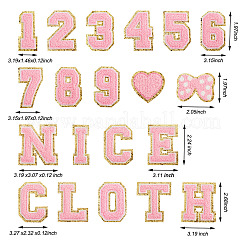 38Pcs 38 Style Cloth Iron on/Sew on Patches&nbsp;DIY-FW0001-16