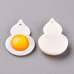 Natural Freshwater Shell Pendants&nbsp;SHEL-R144-21