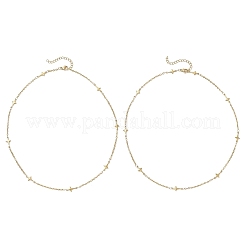 304 Stainless Steel Cross Chain Necklaces&nbsp;NJEW-JN05443