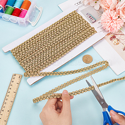 Braided Polyester Lace Trim&nbsp;OCOR-WH0079-23A