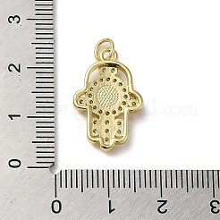 Brass Micro Pave Cubic Zirconia Pendants&nbsp;KK-Q808-02G