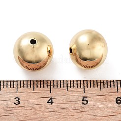 Round Rack Plating Brass European Beads&nbsp;KK-G512-08G