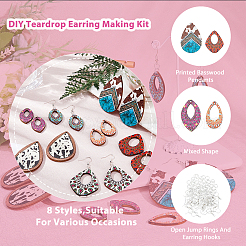 DIY Long Dangle Earring Making Kit&nbsp;DIY-HY0001-41