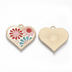 Alloy Enamel Pendants&nbsp;ENAM-T011-37KC-RS
