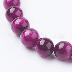 Natural Rose Tiger Eye Beads Strands&nbsp;X-G-G099-8mm-12
