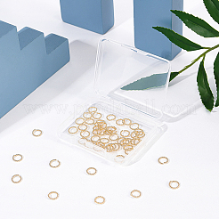 Long-Lasting Plated Brass Open Jump Rings&nbsp;KK-BC0001-15B